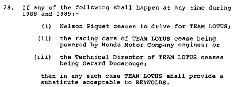 Illustration for article titled The Revolving Door of Senna vs. Piquet in Formula One at Camel Team Lotus Honda